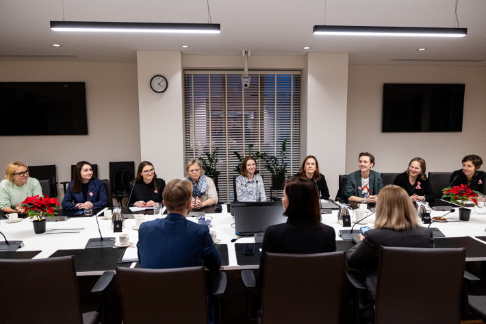 Inga Ruginienė susitiko su žiniasklaidos atstovais