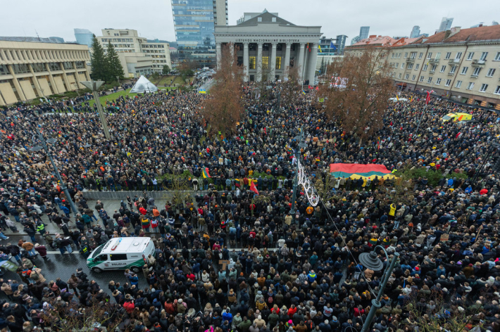 Protestas „Šalin rankas nuo laisvo žodžio“