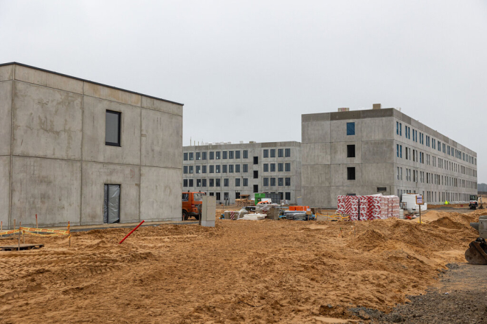 Rūdninkų karinio miestelio statybų eiga