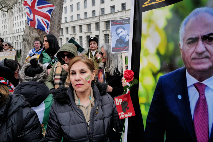 Irano diasporos protestas Jungtinėje Karalystėje