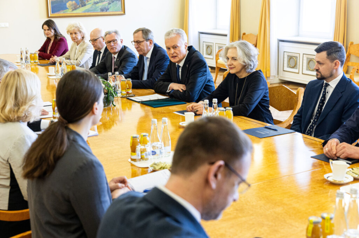 Prezidentas Gitanas Nausėda susitiko su Seimo valdyba