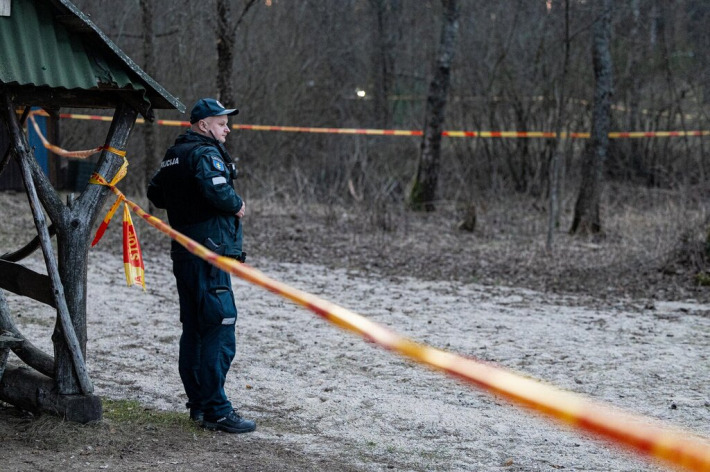 Ant Lavyso ežero nukritęs objektas