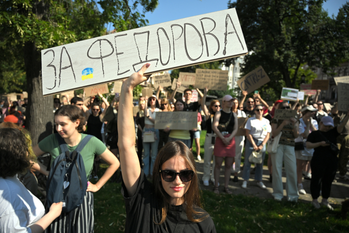 Protestas prieš M. Fedorovo atleidimą