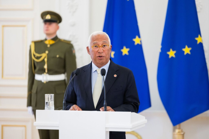 Spaudos konferencija po susitikimo su Europos Vadovų Tarybos Pirmininku Antonio Costa