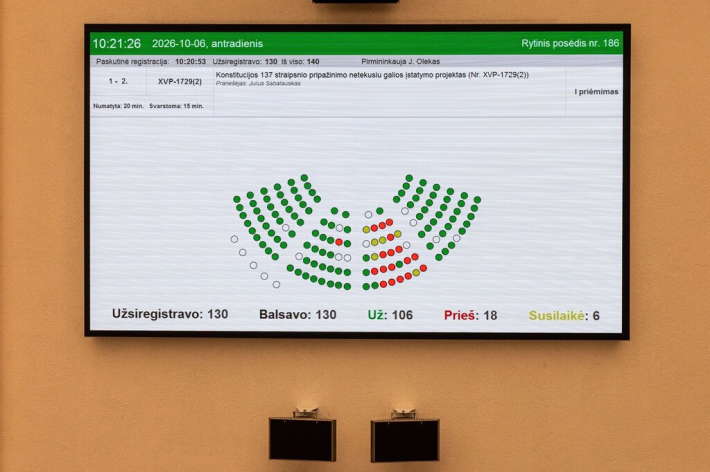 Pirmasis balsavimas dėl Konstitucijos pataisos priėmimo atsisakant draudimo šalyje dislokuoti masinio naikinimo ginklą