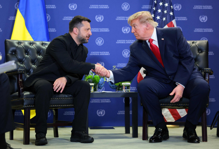 V. Zelenskis ir D. Trumpas